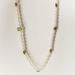 Baby pearls Peridot Necklace